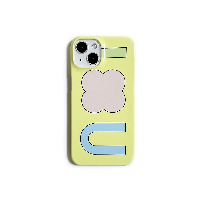 I Clover U iPhone Case (yellow) - Phone Cases - Other Materials Yellow
