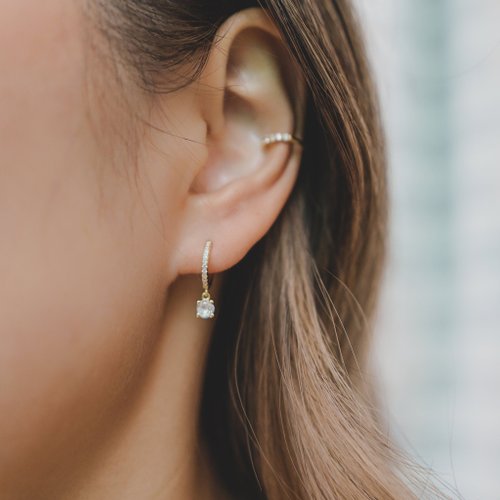 k14 石付きピアス 石ドロップピアス-K14ゴールド-925シルバー-石 - ショップ