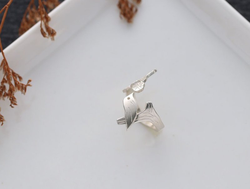 ni.kou 純銀 鳥 寶寶 花 動物 植物 單戒 男戒 女戒 尾戒 - 戒指 - 其他金屬 