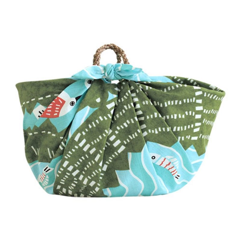 【絕版】京都風呂敷包巾-katakata 三巾-鱷魚 - 手帕 - 棉．麻 