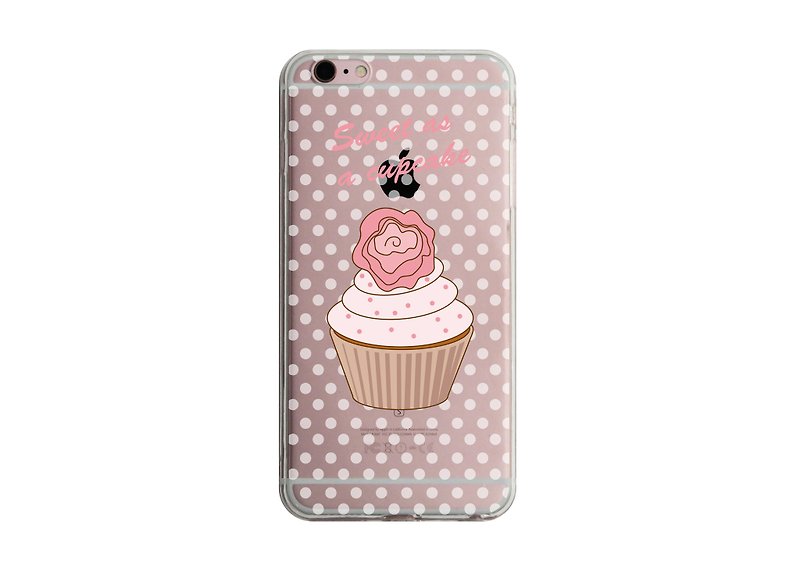 Custom sweet cupcakes (little roses) transparent Samsung S5 S6 S7 note4 note5 iPhone 5 5s 6 6s 6 plus 7 7 plus ASUS HTC m9 Sony LG g4 g5 v10 phone shell mobile phone sets phone shell phonecase - Phone Cases - Plastic Multicolor