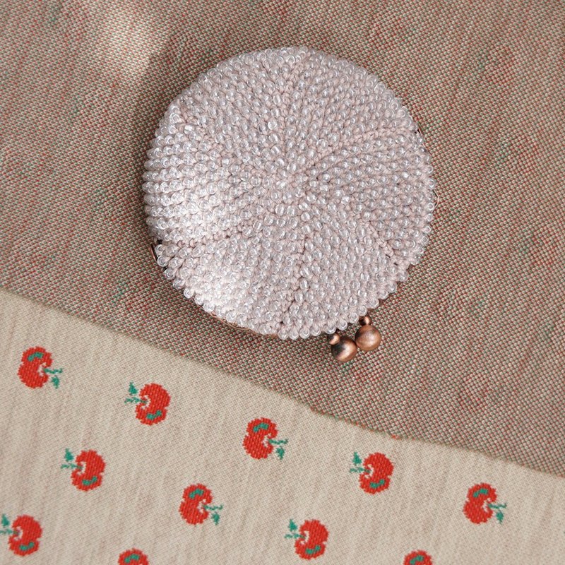 Ba-ba (m) Beads crochet round coinpurse No.2133 - 化妝包/收納袋 - 其他材質 粉紅色
