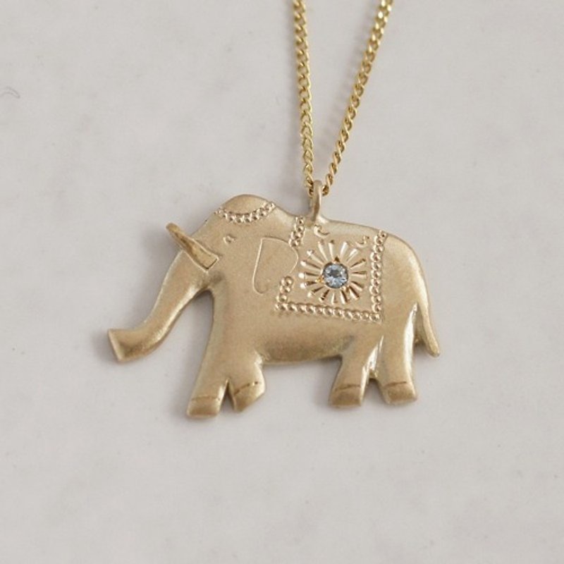 其他金屬 項鍊 - Elephant pendant[PD030K10]