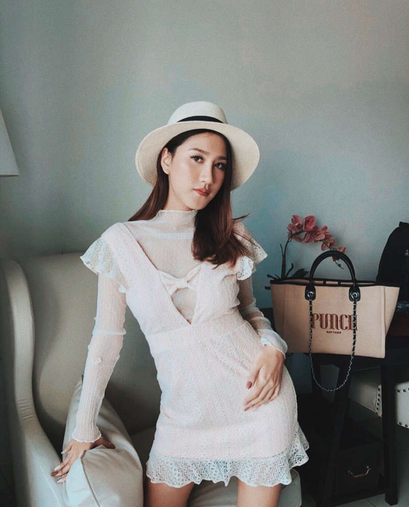 Cotton & Hemp One Piece Dresses - (Size:S)Double Nude Gardenia Dress