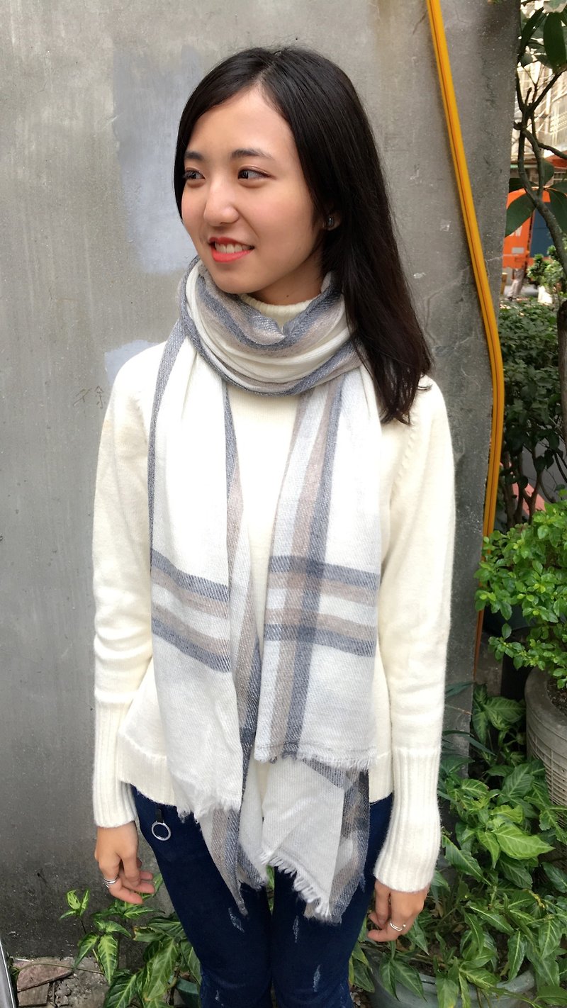 Kashmir 100% cashmere cashmere college style shawl scarf Nepal handmade