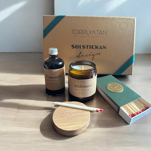 瑞典 Torplyktan 母親節推薦-香氛禮盒組-寒冬蠟燭/融冰擴香/經典火柴盒
