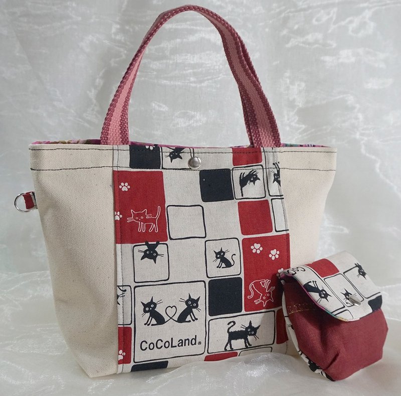猫 キャンバストートバッグ トートバッグ キャンバスバッグ - トートバッグ・ハンドバッグ - コットン・麻 多色