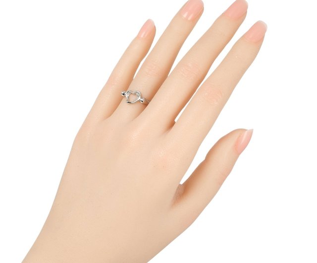 ティファニー TIFFANY&CO. オープンハートリングPT950 ダイヤ