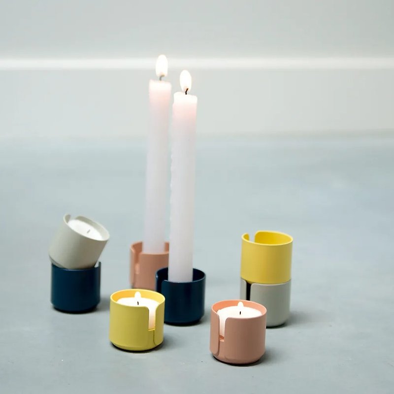 Design Bite Egg Holder/Scented Candle Holder/Long Candle Holder 2 in a set (6 colors optional) - Candles & Candle Holders - Other Metals 