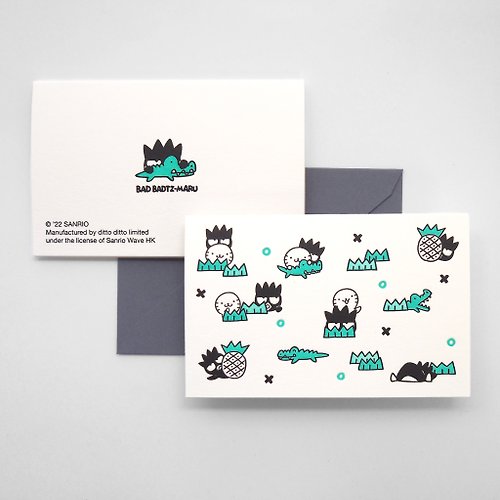 PaperMoments Sanrio x ditto ditto - 活版印刷迷你圖案卡 - XO