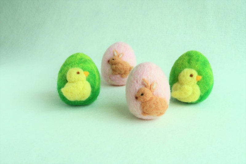 Felted Easter Eggs　wool 100% - Items for Display - Wool 