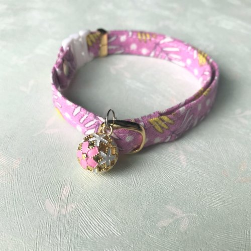 犬貓首輪製作所 寵物舒適安全項圈 安全扣項圈(貓項圈/狗項圈)--紫芭娜娜