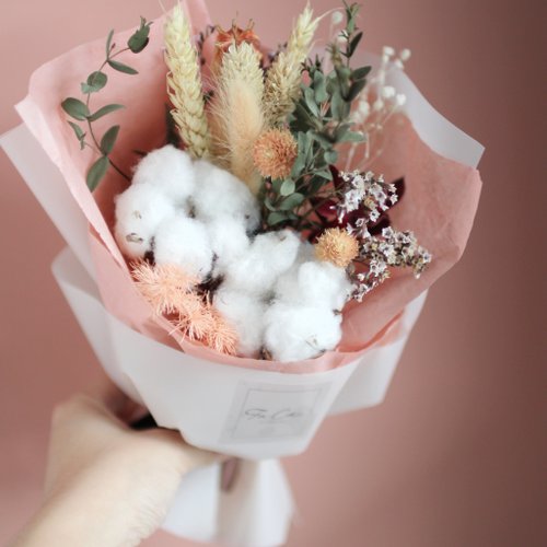 Bouquet (dried flower/cotton/wenqing style)