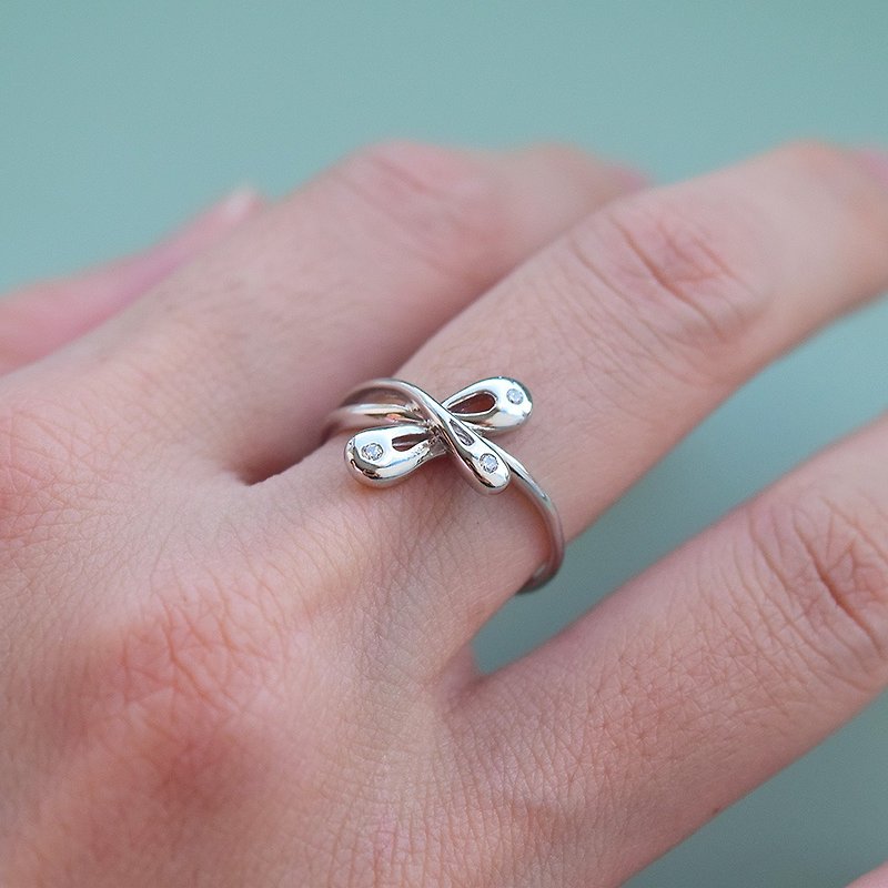 │ budding flowers Stone 925 sterling silver handmade ring - แหวนทั่วไป - เงินแท้ สีเงิน