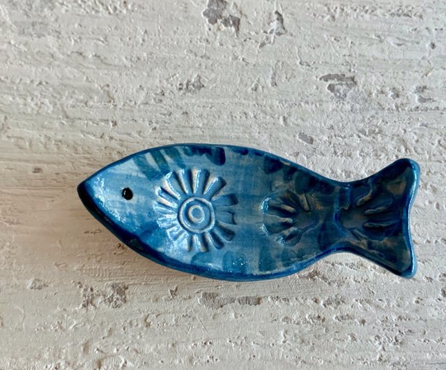 青色 魚型 陶器製箸置き 魚型箸置き 15個セット - メルカリ