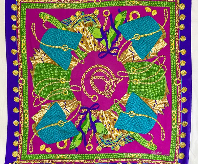 ヴィンテージ CELINE ハンドバッグ チェーンストラップ 金貨 タッセル