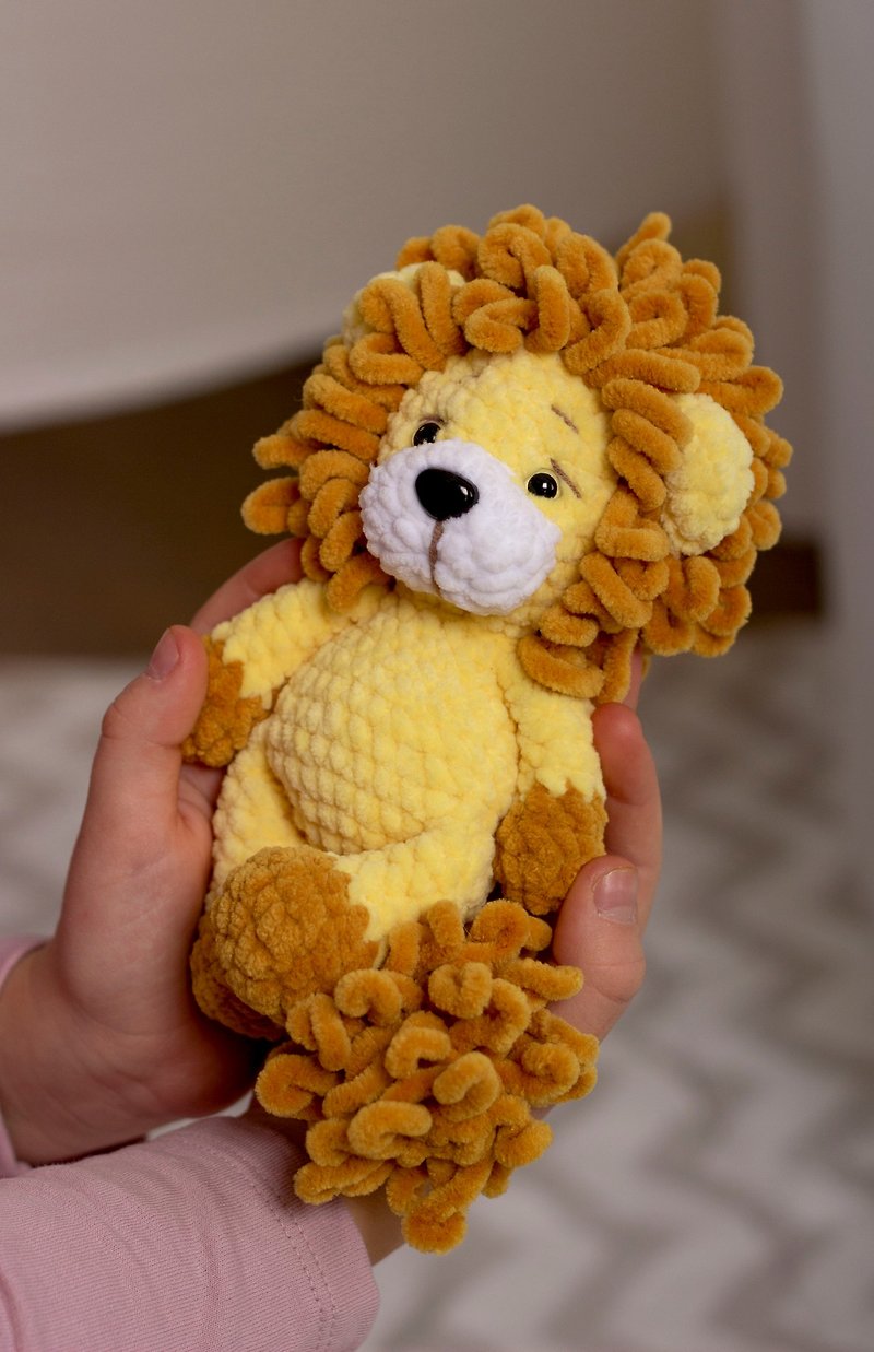 ライオンの赤ちゃんのおもちゃのかぎ針編み - 知育玩具・ぬいぐるみ - その他の素材 イエロー