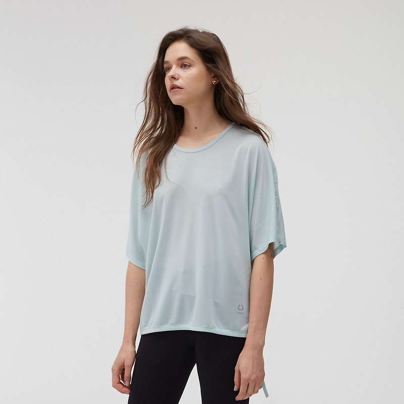 Copper Ammonia Comfortable Tee - Mint Green - Women's Tops - Other Materials 