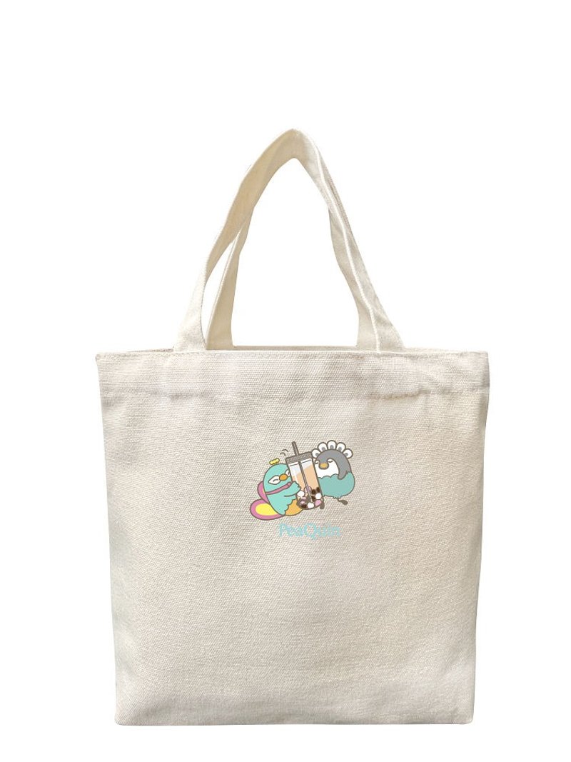 Cotton & Hemp Handbags & Totes - (Pre-Order) Gildan X Leather Wide Joint Embryo Canvas Bag Small Tote NHB2500