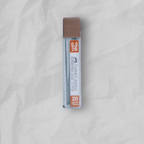 文聚 Faber-Castell 自動鉛筆筆芯(超長75mm) 0.5筆蕊2B-6入(原廠正貨