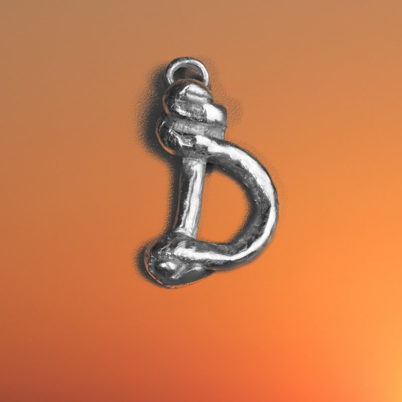 Knot Alphabet Pendant Silver 99.99 / D / - 其他 - 純銀 銀色