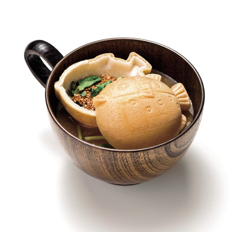 Fugu-shaped miso soup Monaka Omisoshiru / Minimum order quantity is five - เครื่องปรุงรสสำเร็จรูป - วัสดุอื่นๆ หลากหลายสี