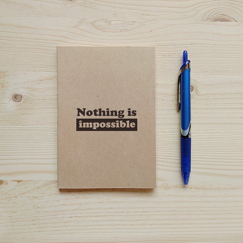 Positive energy 50K portable notepad _nothing is impossible - สมุดบันทึก/สมุดปฏิทิน - กระดาษ ขาว