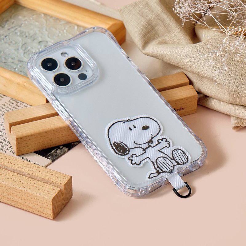 SNOOPY スヌーピー ハッピースヌーピー 携帯電話ハンガー/クリップ - スマホアクセサリー - プラスチック 多色