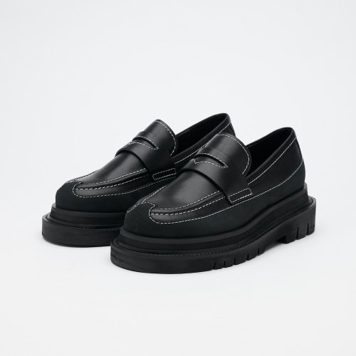 VATIC VATIC PENNY LOAFER Nappa 白車線納帕皮革樂福鞋 內外增高63mm