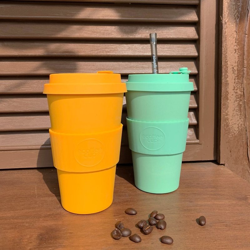 其他材質 咖啡杯/馬克杯 多色 - Ecoffee Cup | 14oz環保隨行杯(粉嫩綠)