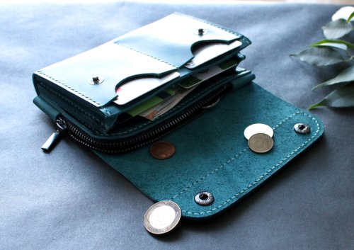 Leather Cash Envelope Wallet, Long Wallet, Petite Leather Clutch - Shop  Anger Refuge Wallets - Pinkoi