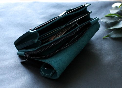 Leather Cash Envelope Wallet, Long Wallet, Petite Leather Clutch - Shop  Anger Refuge Wallets - Pinkoi