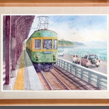 水彩画「横浜ミナトミライ」 500x0.jpg