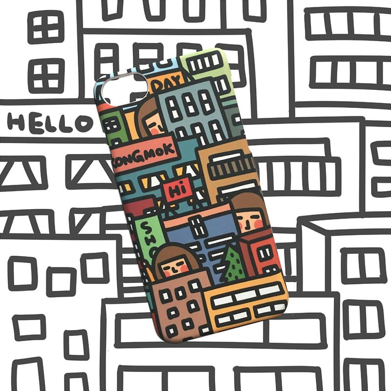 Cover a building phone case - เคส/ซองมือถือ - พลาสติก หลากหลายสี