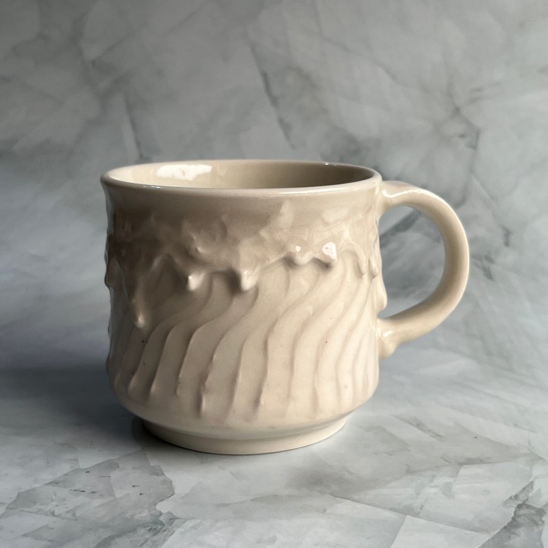 Ceramic mug cup - แก้ว - ดินเผา ขาว