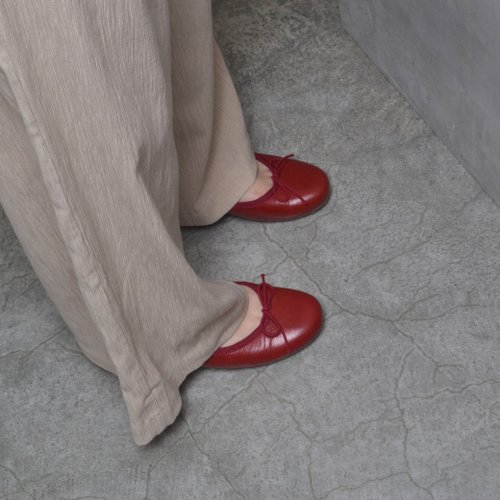 Cicala Pu 喜樂鋪手工鞋 15606 赤紅 手工娃娃鞋