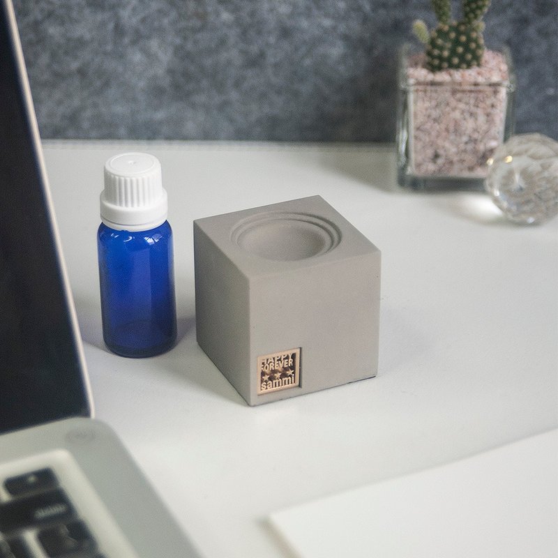 [EZ cube] Stone style customized Cement clear water mold diffuser does not contain essential oils - Fragrances - Cement 