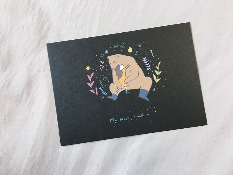 2017/Raccoon postcard/with u - การ์ด/โปสการ์ด - กระดาษ 