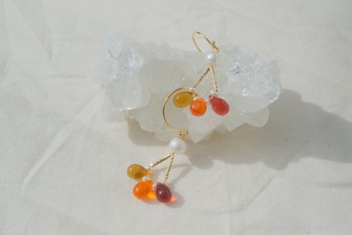 omo omo Jewelry ICY 向晚的新千歲機場 琉璃 珍珠 耳環