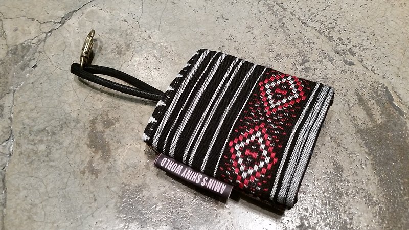 AMIN'S SHINY WORLD handmade custom national wind coarse weave Wallets - Keychains - Cotton & Hemp Multicolor