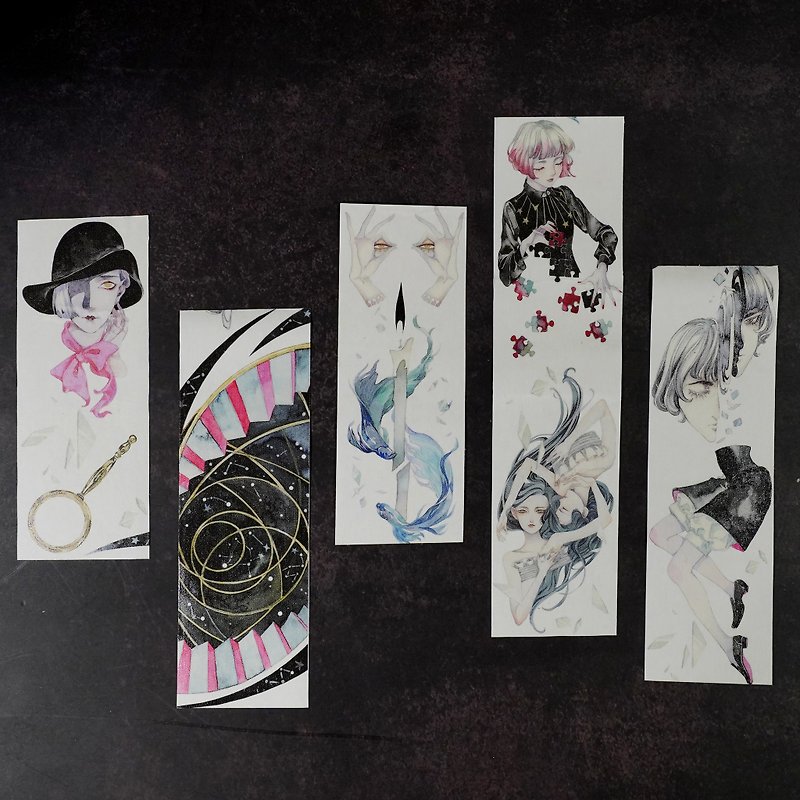 Broken Dreams Light Retro Elements and Paper Tape - Washi Tape - Paper Multicolor