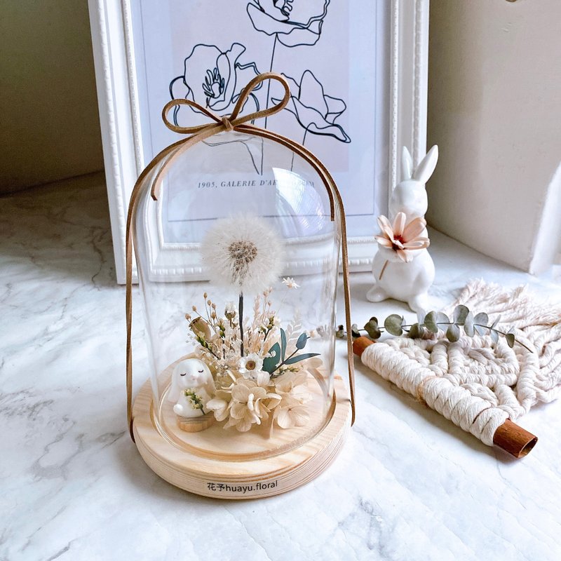 Preserved flower dandelion dried flower graduation gift birthday gift Valentine's Day blessing exchange - ช่อดอกไม้แห้ง - พืช/ดอกไม้ สีกากี