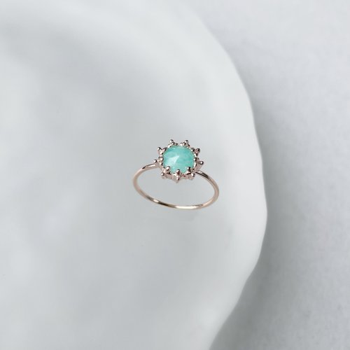 BOHO BELLE jewelry Big Sunshine天河石戒指