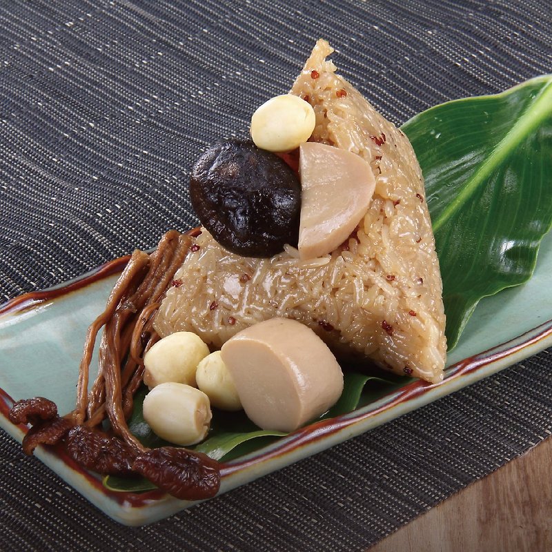 【Bangpin Rice Dumpling】Red Quinoa and Mushroom Dumplings (160g/capsule) - Grains & Rice - Other Materials Khaki