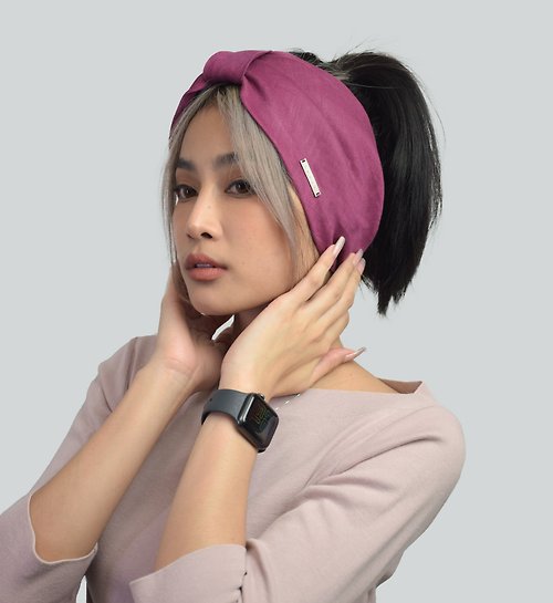 syryn 3 in 1 Handmade Linen Headband - Minimalistic Elegance & Timeless Appeal