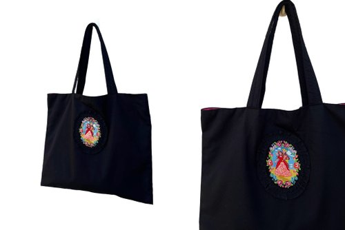 ハンドメイド手刺繍バッグ 刺繍バッグキット 刺繍キット 初心者 セット 花 がま口 バッグ