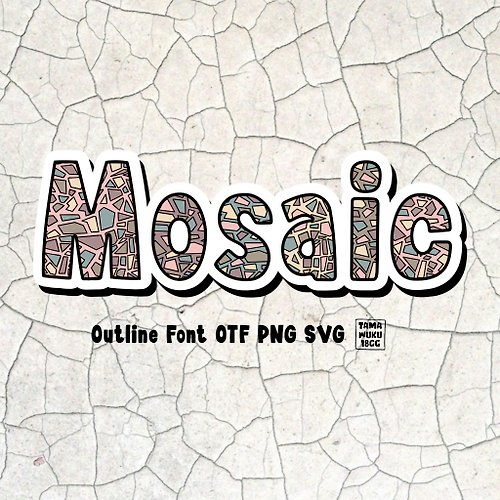 18cc Mosaic OTF PNG SVG