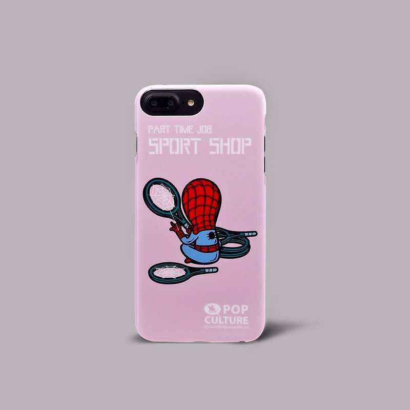 iPhone 8P/7P/6s Flying Mouse Spider Lightweight Personal Matte Phone Case Phone Case - Phone Cases - Plastic Pink