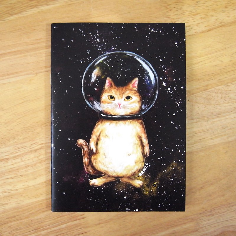 Notebook ★ ★ cosmic glass beads cat cat - Notebooks & Journals - Paper Multicolor