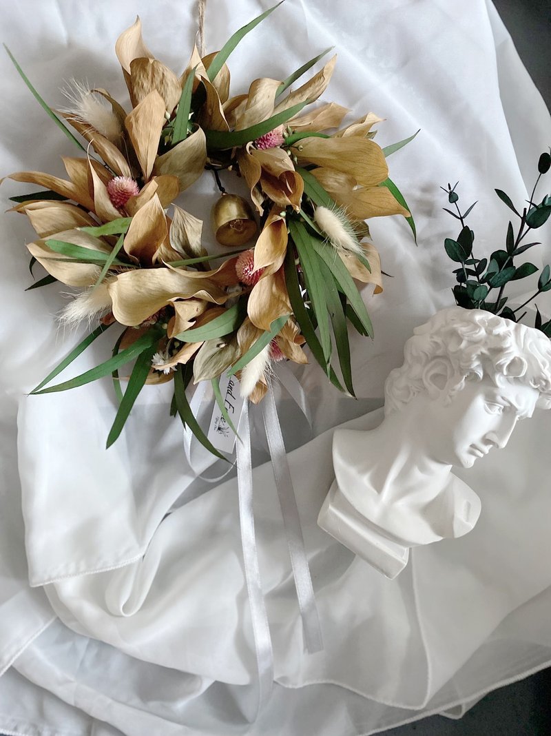 You are so WILD flower wreath 你是如此狂野swag手綁花圈 - 壁貼/牆壁裝飾 - 植物．花 多色